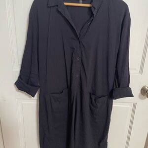Eileen Fisher navy blue dress, sz M